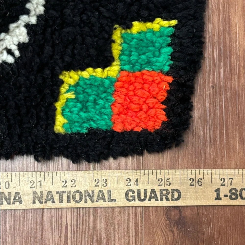 Vintage Colorful Geometric Pattern Rug